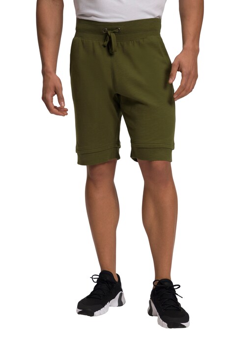 Teplákové bermudy, elastický pas, postranní kapsy