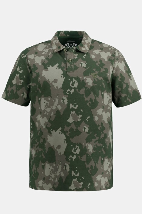 poloshirt, korte mouwen, camouflage print