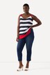 Jersey capri Sienna, smalle pijpen, zoomsplitten