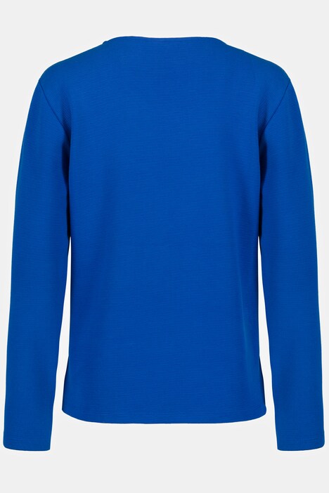 Sweatshirt, Schrift, Ottoman-Struktur, Rundhals, Langarm