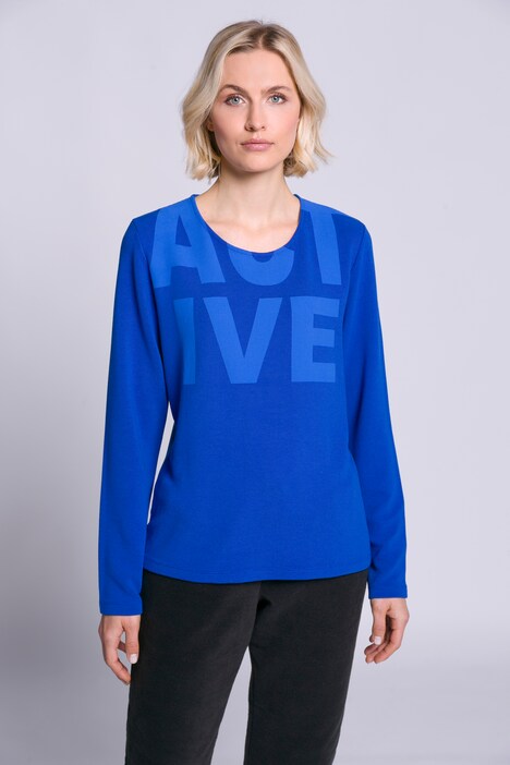 Sweatshirt, Schrift, Ottoman-Struktur, Rundhals, Langarm
