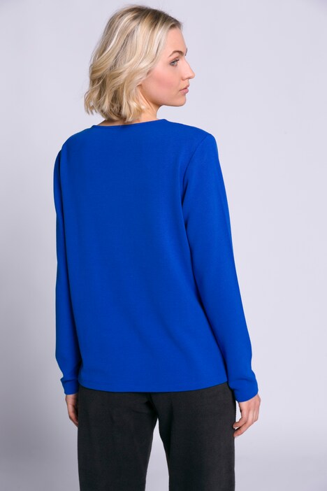 Sweatshirt, Schrift, Ottoman-Struktur, Rundhals, Langarm