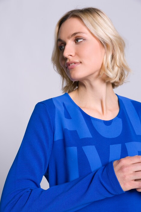 Sweatshirt, Schrift, Ottoman-Struktur, Rundhals, Langarm