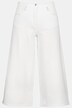 Stud Accent Stretch Denim Culottes