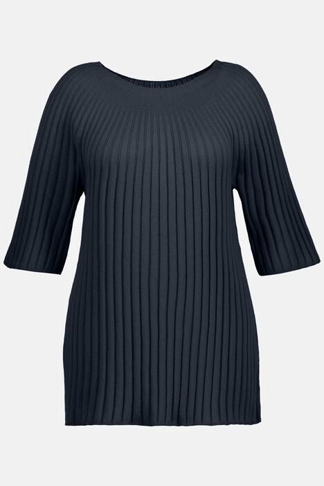 Pullover, Stehkragen, Raglan-Halbarm, Biobaumwolle