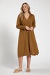 Cardigan long, ceinture, décolleté en V, coton bio