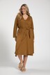 Cardigan long, ceinture, décolleté en V, coton bio