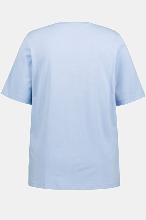 T-shirt, fisk, klassisk, V-udskæring, halværmer