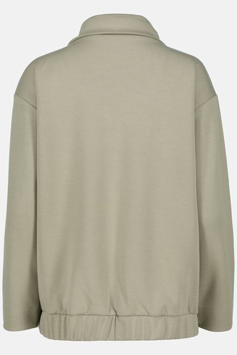 Jersey-Blouson, Stehkragen, Zipper, Modalmix