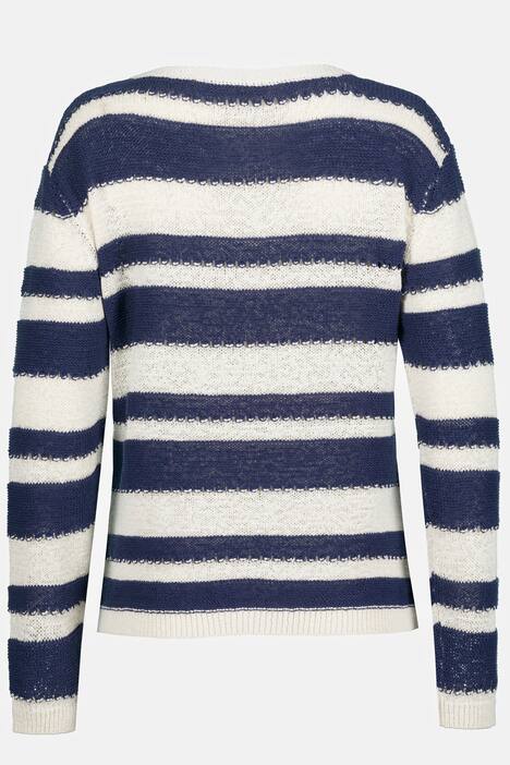 Pullover, Identity, Ringel, Rundhals, Langarm