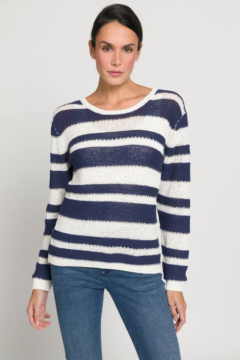Pullover, Identity, Ringel, Rundhals, Langarm