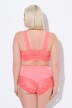 Bralette sans armatures. Fermeture zippée et dentelle