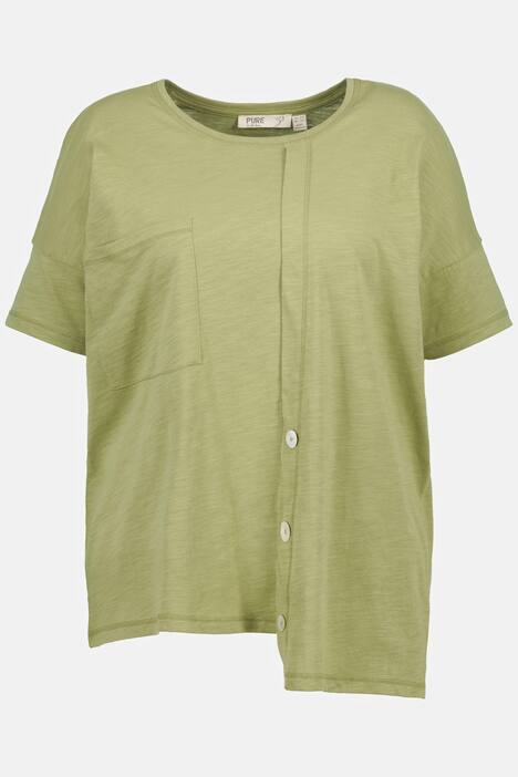 T-Shirt, Oversized, Rundhals, Halbarm, Biobaumwolle