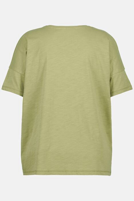T-Shirt, Oversized, Rundhals, Halbarm, Biobaumwolle