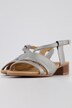 leren sandalen, teengesp, elastische sluiting, wijdte H