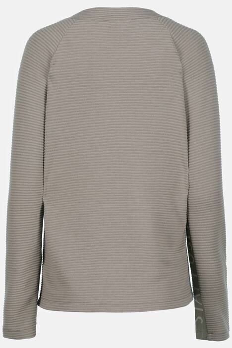 Sweatshirt, Statement Band, Stehkragen, Langarm
