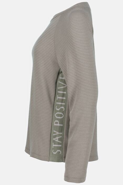 Sweatshirt, Statement Band, Stehkragen, Langarm