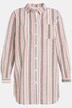 Camicia a righe dal taglio squadrato con colletto da camicia e maniche lunghe