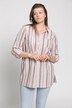 Camicia a righe dal taglio squadrato con colletto da camicia e maniche lunghe