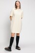 Extra longshirt, ronde hals, halve mouw, oversized