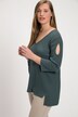 shirt, openingen, V-hals, 3/4-mouwen, biologisch katoen