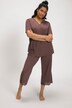 Pyjama en modal mélangé, T-shirt à manches courtes, broderie ajourée