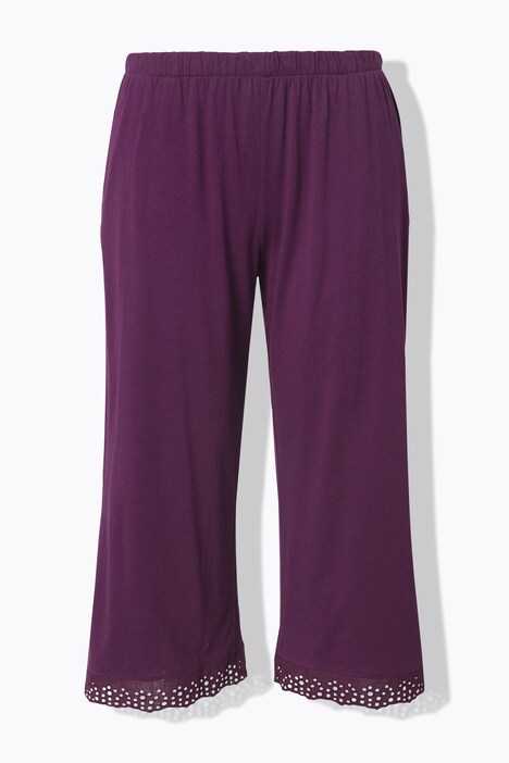 Pyjama, ogenborduursel, V-hals, korte mouwen, modalmix