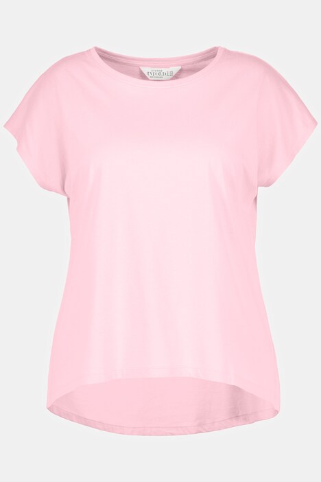 Camiseta, cuello redondo, hombros caídos