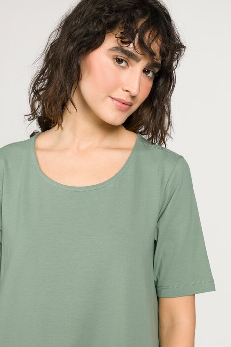 Kleid, A-Linie, Rundhalsausschnitt, Halbarm, Taschen