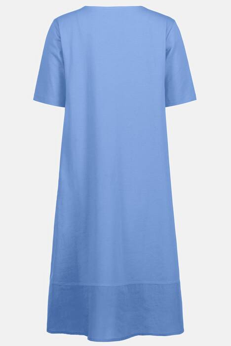 Kleid, A-Linie, Rundhalsausschnitt, Halbarm, Taschen