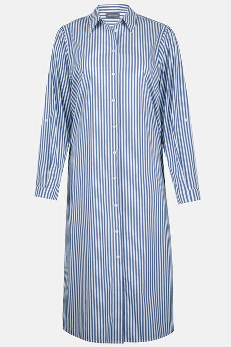 Longbluse, Identity, Streifen, Hemdkragen, Langarm