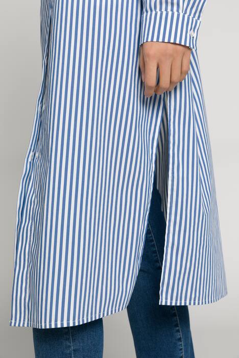 Longbluse, Identity, Streifen, Hemdkragen, Langarm