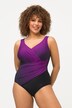Badedragt, farvegradient, drapering, softcups