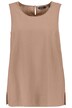 Halenkový top, A střih, kulatý výstřih, lněná směs, bez rukávů