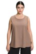 Halenkový top, A střih, kulatý výstřih, lněná směs, bez rukávů