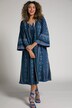 Caftan, ethnique, ligne A, encolure tunisienne, manches 3/4