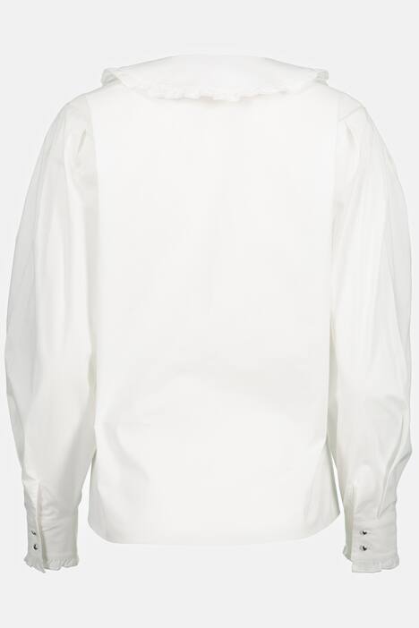 Bluse, Bubikragen, Kugelknöpfe, Langarm