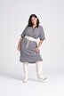 Polokleid, Knopfleiste, Polokragen, Halbarm
