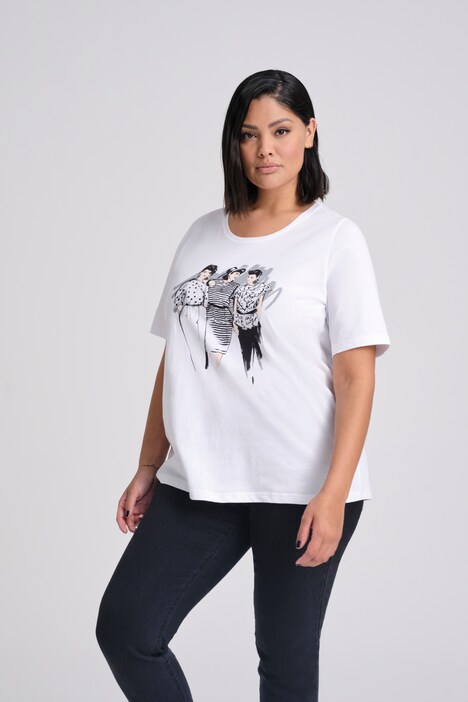 T-Shirt, Model, Classic, Rundhalsausschnitt, Halbarm