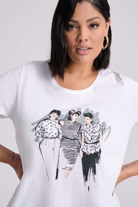 T-Shirt, Model, Classic, Rundhalsausschnitt, Halbarm