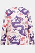 Bluse, Drachen, Zipper, V-Ausschnitt, Langarm