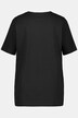 T-shirt manches courtes et col tunisien, coupe évasée