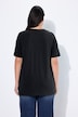 T-shirt manches courtes et col tunisien, coupe évasée