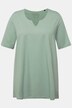 T-shirt dal taglio svasato con scollo a tunica e mezze maniche