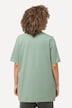 T-shirt dal taglio svasato con scollo a tunica e mezze maniche