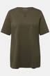 T-shirt, A-lijn, tuniekhals, korte mouw