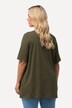 T-shirt, A-lijn, tuniekhals, korte mouw