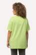 T-shirt manches courtes et col tunisien, coupe évasée