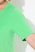 Camiseta, forma en A, cuello de túnica, media manga