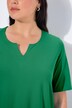 T-shirt manches courtes et col tunisien, coupe évasée